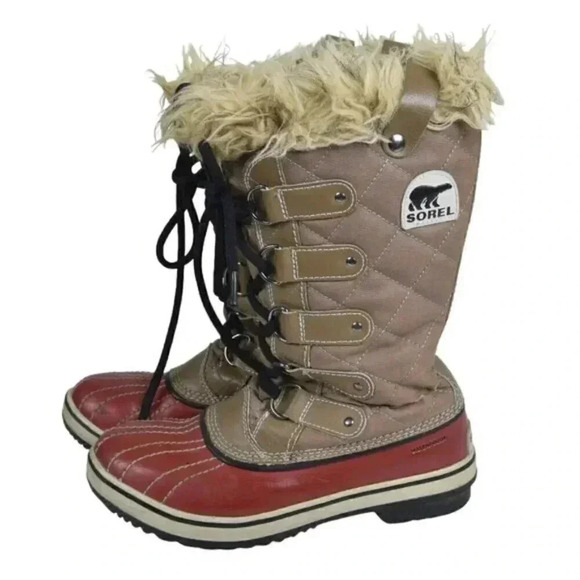 Sorel Trail Autumn Bronze Tofino  Joan of Arctic Snow Winter Boots Brown Red 6 - Picture 7 of 12